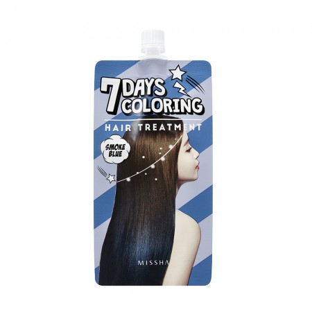 Missha Тонирующая краска для волос Seven Days Coloring Hair голубой дым, 25 мл