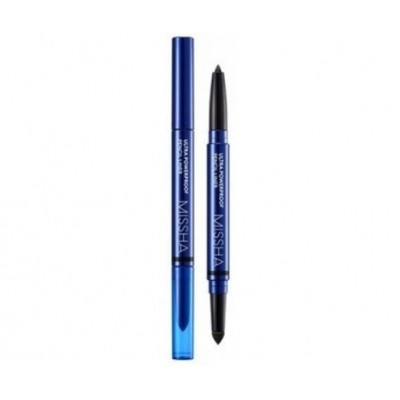 Missha Ultra Powerproof Pencil Liner Black Карандаш для глаз устойчивый черный,  0,2 гр.